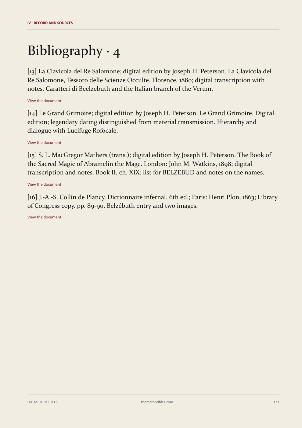 Beelzebub · Bibliography · 4