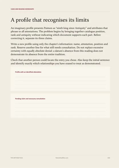 Page 10 of Paimon: A profile that recognises its limits