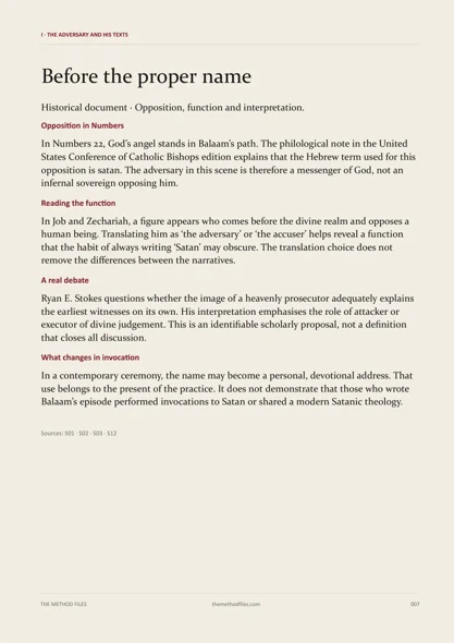 Page 7 of Satan: Before the proper name