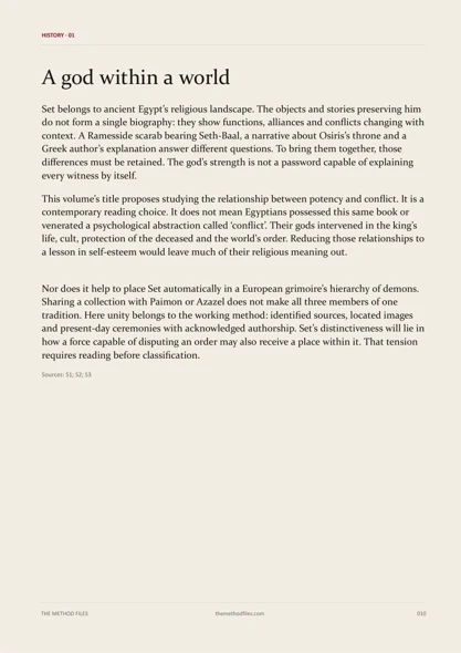Page 10 of Set: A god within a world