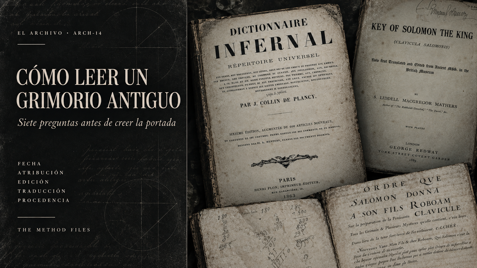 CÓMO LEER UN GRIMORIO ANTIGUO