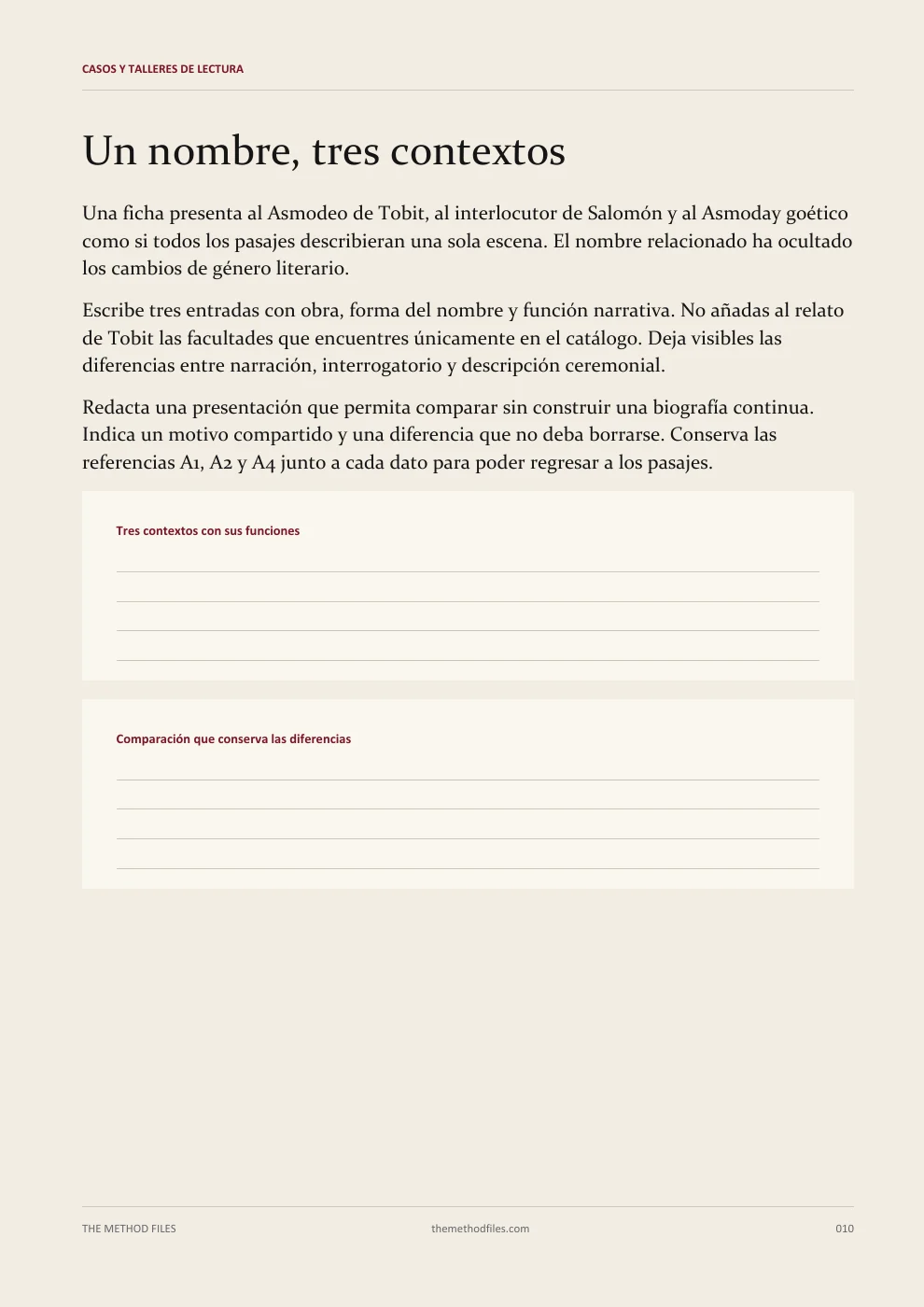 Asmodeo · Un nombre, tres contextos