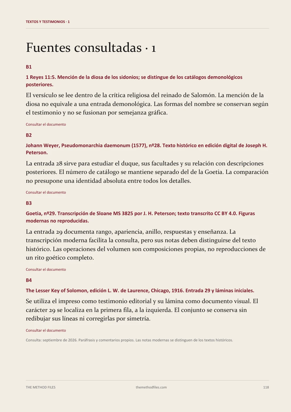 Astaroth · Fuentes consultadas · 1