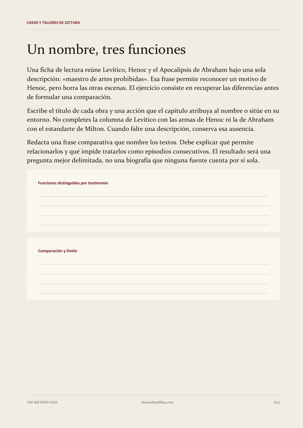 Azazel · Un nombre, tres funciones