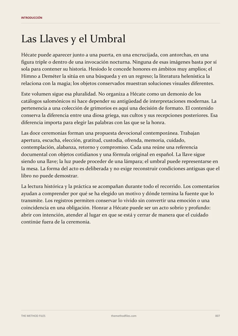 Hécate · Las Llaves y el Umbral