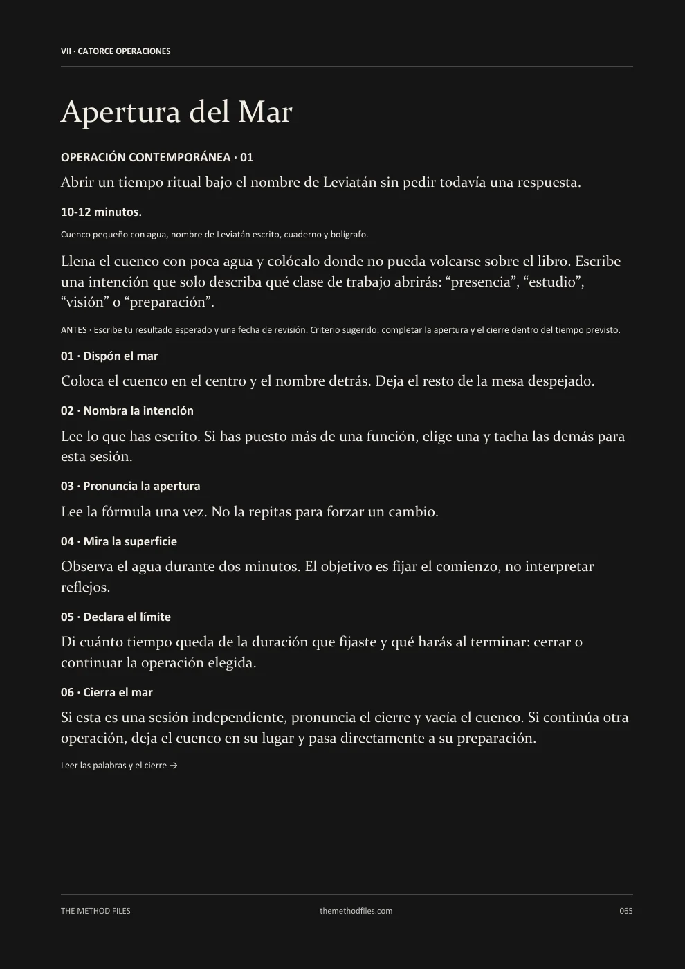 Leviatán · Apertura del Mar