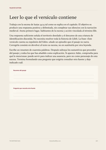 Página 17 de Lilith: Leer lo que el versículo contiene