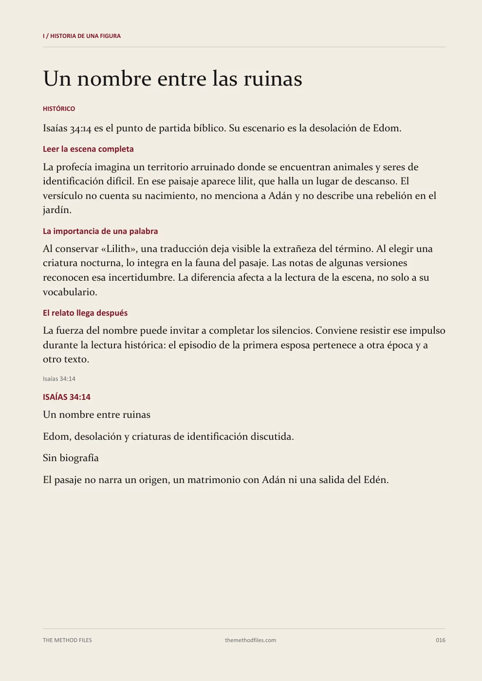 Lilith · Un nombre entre las ruinas