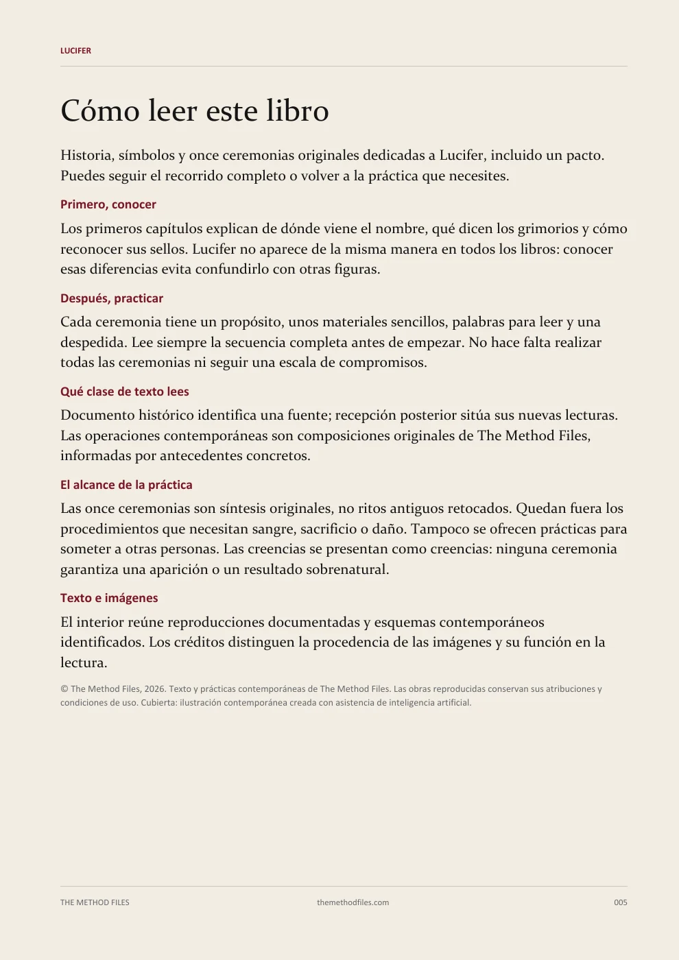 Lucifer · Cómo leer este libro