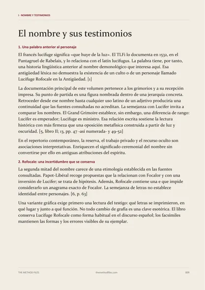 Página 9 de Lucifuge Rofocale: El nombre y sus testimonios