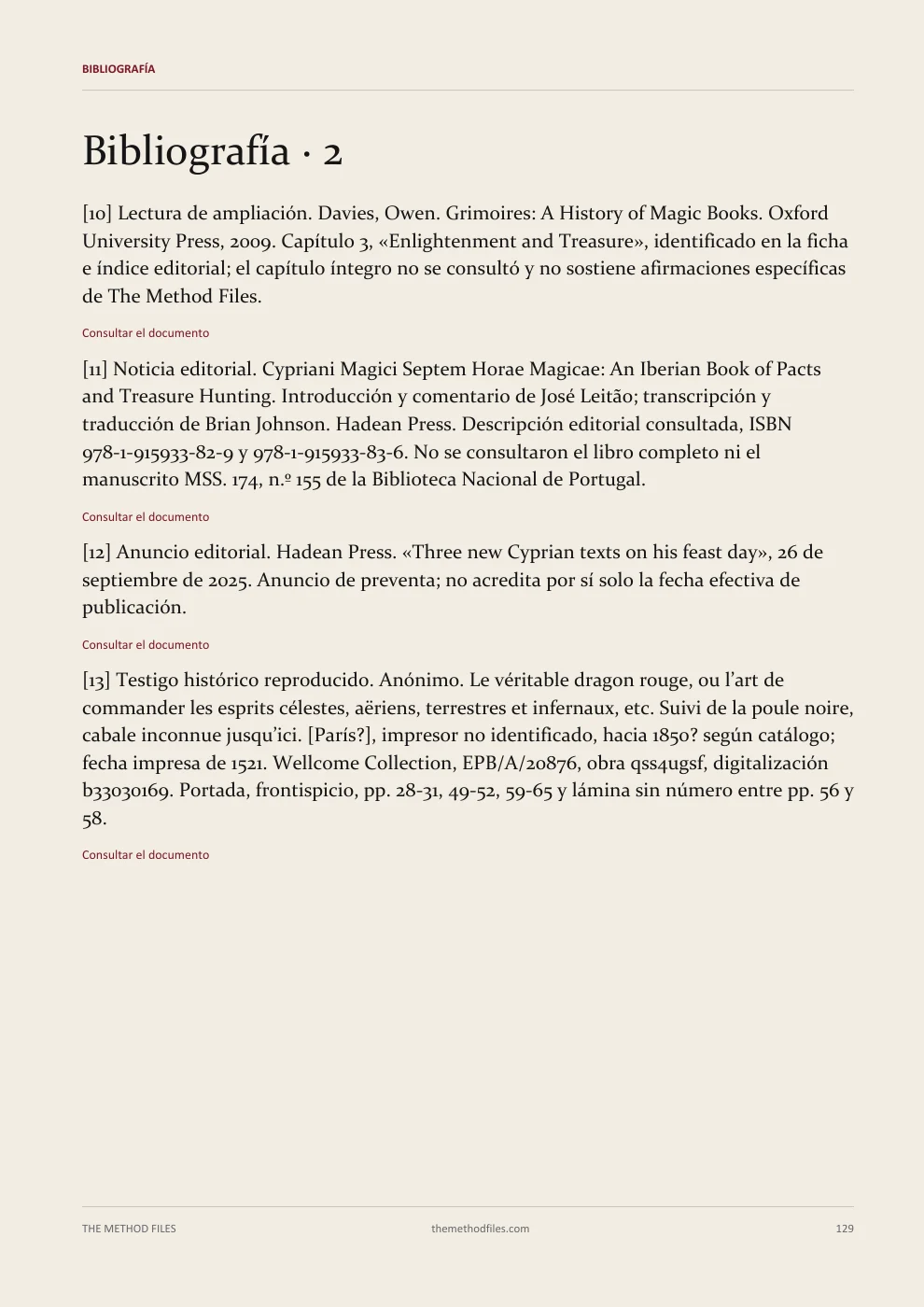 Lucifuge Rofocale · Bibliografía · 2