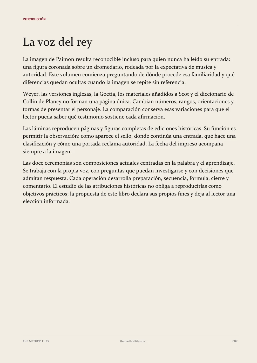 Paimon · La voz del rey