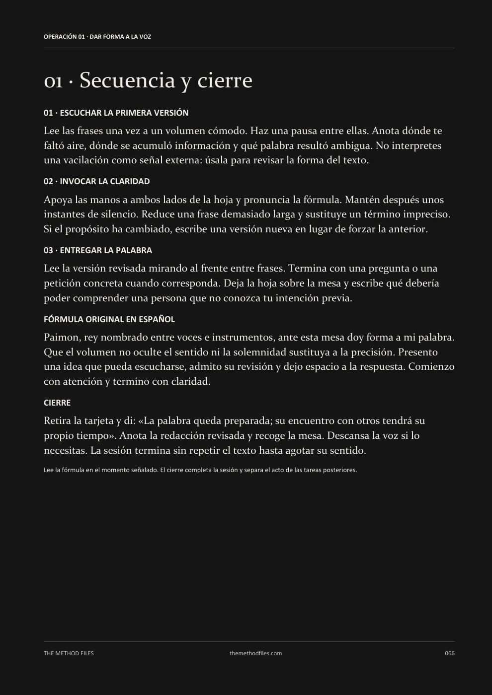Paimon · 01 · Secuencia y cierre