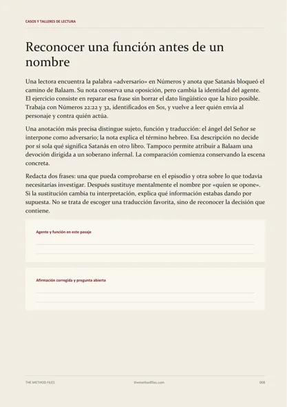 Página 8 de Satanás: Reconocer una función antes de un nombre