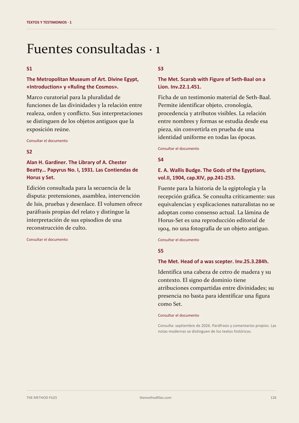 Set · Fuentes consultadas · 1