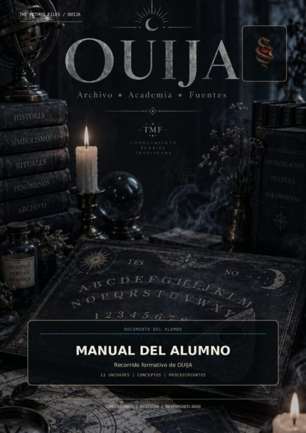 Portada del Manual del alumno de Academia OUIJA