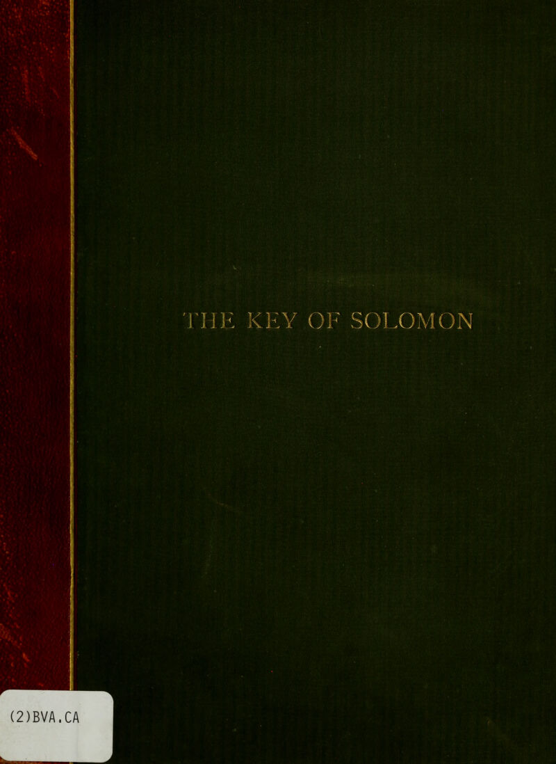 Portada de The Key of Solomon the King, edición de S. L. MacGregor Mathers publicada en Londres en 1889.