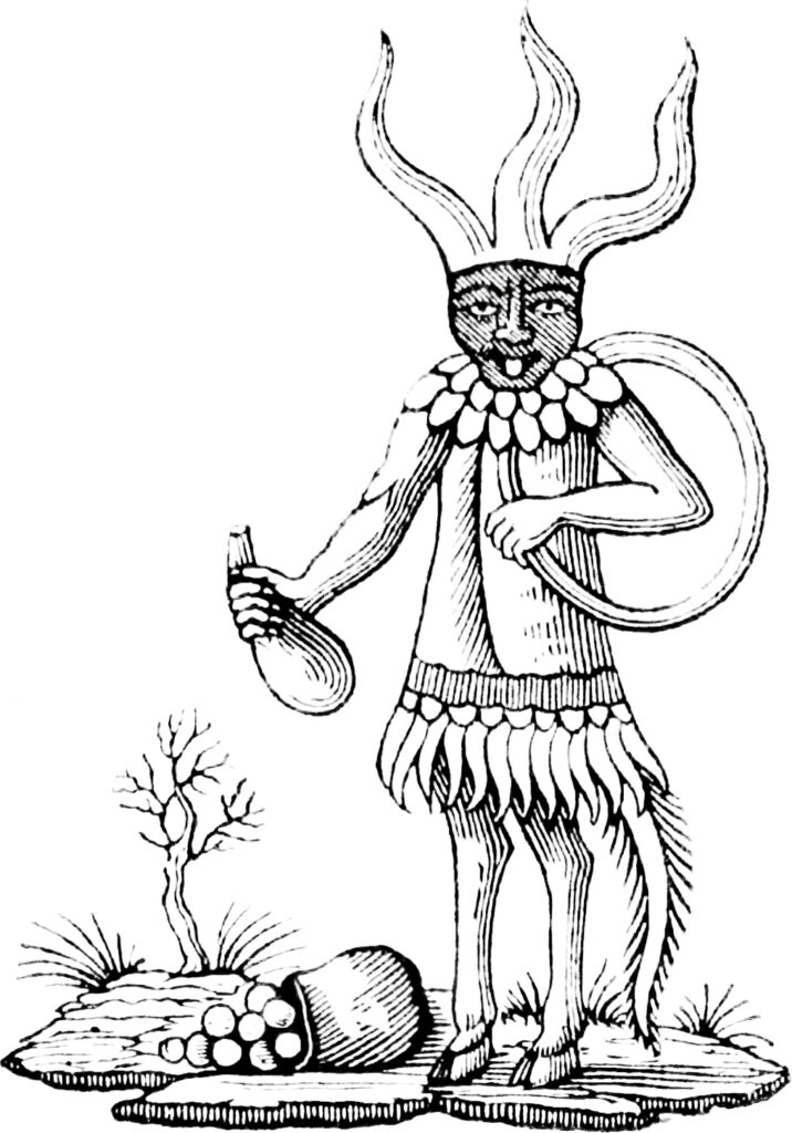 Imagen histórica del Grand Grimoire o Dragon Rouge reproducida en una obra bibliográfica de 1821.