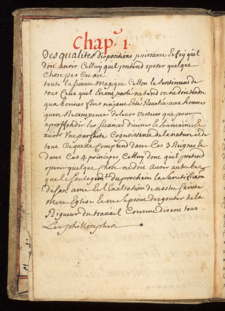 Portada de L’Art Magique, manuscrito Wellcome MS.983, catalogado hacia 1709.