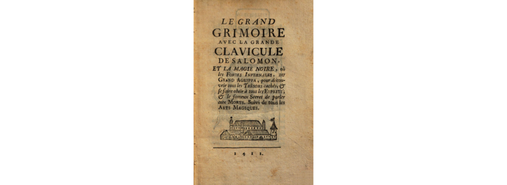 Portada histórica de Le Grand Grimoire, ejemplar catalogado en 1775
